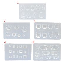 DIY Nail Art Silicone Mold 3D Cat Rabbit Wing Square Resin Mold Jewelry Tools 2024 - buy cheap