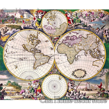 Map full round/square 5D diy Needlework embroidery pattern resin mosaic diy diamond painting 3d cross stitch kits room decor 2024 - buy cheap