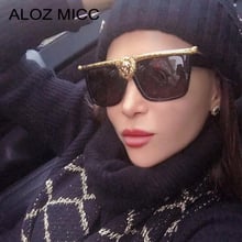 ALOZ MICC Luxury Oversized Lions Head Sunglasses Women Men Brand Designer Sexy Cat Eye Sun Glasses Female UV400 Eyeglasses Q33 2024 - buy cheap