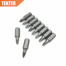 TEKTER 10 Pieces Chrome Vanadium Cr-v Steel #0 Pozi Screwdriver Bits 25mm Hex Shank Torque PZ0 Screwdriver Tool Set Chave 2024 - buy cheap