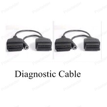 High Quality Wholesale 16pin to 12pin OBD Interface For Mitsubishi Car Scanner Cable Diagnostic Scanner Cable Free Shipping 2024 - buy cheap