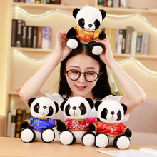 20cm dos desenhos animados tang terno panda pelúcia brinquedos animais de pelúcia para o bebê infantil macio bonito adorável presente boneca crianças brinquedos 2024 - compre barato