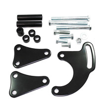 For Chevy SBC Black Anodized Power Steering Long Water Pump Bracket LWP Mounting Bracket Set Auto Accessories #20 2024 - buy cheap