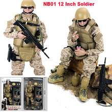 1/6 escala nb01 força militar equipe de combate uniforme exército jogo de combate soldado conjunto 12 invertido figura de ação brinquedos modelo 2024 - compre barato