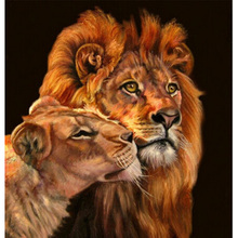 New Diy 5D Diamond Embroidery Tiger and Lion Pattern Full Dill Rhinestones Pasted Painting Cross Stitch Kits Mosaic Hobby Crafts 2024 - compre barato