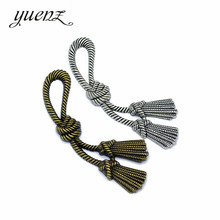 YuenZ 2 шт. 2 цвета Подвески веревка антикварные посеребренные подвески из сплава для изготовления ювелирных изделий DIY ручной работы 86*31 мм J392 2024 - купить недорого