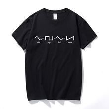 Camiseta Sin Sqr de triple Sierra para hombre, Top de Fourier, matemáticas, Nerd, Geek, escuela de ciencia, divertida, a la moda 2024 - compra barato