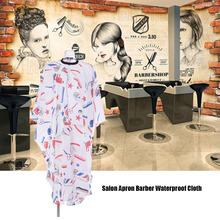 Abody salão de beleza avental para barbeiro à prova dwaterproof água cabeleireiro vestido pano anti-estático corte de cabelo tingimento cabo cabeleireiro 2024 - compre barato