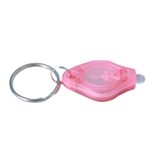 Pocket-Size Pink Casing White LED Light Flashlight w Keychain 2024 - buy cheap