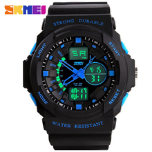 SKMEI 0955 Luxury Brand Men Sports Watches Digital LED Quartz Wristwatches Rubber Strap Military Watch For Student Male Clock 2024 - buy cheap