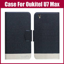 Hot Sale! Oukitel U7 Max Case High Quality 5 Colors Fashion Flip Ultra-thin Leather Protective Cover Phone Bag 2024 - buy cheap
