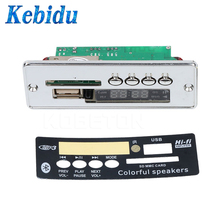 Kebidu-reproductor MP3 para coche, Módulo de placa decodificadora de MP3 integrado, USB, Bluetooth, manos libres, mando a distancia, USB, FM, Aux, Radio 2024 - compra barato