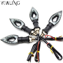 2018 newest Universal flowing water flicker led motorcycle turn signal Indicators Blinkers Flexible Bendable Amber light lamp 2024 - buy cheap