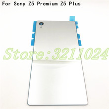 Original For Sony Xperia Z5 Premium Z5 Plus E6883 Back Glass Battery Door Housing Rear Back Cover Spare Parts With NFC 2024 - buy cheap