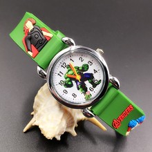 Cartoon style Children's Watches Kids Students girls Quartz 3D Silicone strap Wrist Watch Clcok E12 2024 - buy cheap