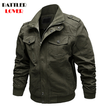 Мужская куртка в стиле милитари, зимняя хлопковая куртка, пальто, армейская мужская куртка-пилот, ВВС, осенняя Повседневная облегающая одежда, Jaqueta Hombre 2024 - купить недорого