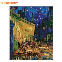 CHENISTORY Frame Famous Coffee House Diy Painting By Numbers Kits Wall Art Picture Canvas Painting Home Decors 60x75cm Artwork 2024 - buy cheap