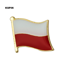 Poland flag pin White Red lapel pin badge  Brooch Icons 1PC KS-0038 2024 - buy cheap