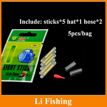 fishing tackle 5pcs/bag 2.9mm*25mm night fishing float bobber glow stick light stick luminous stick fishing float 2024 - buy cheap