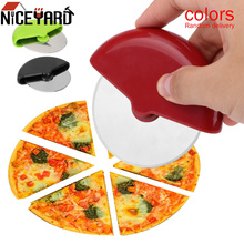 Punho plástico de aço inoxidável pizza roda redonda faca de corte para bolo pizza massa panqueca rolo faca cozinha ferramenta cozimento 2024 - compre barato