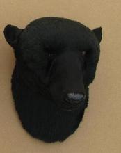 black bear's head model  19x13x18cm ,polyethylene&furs wall pandent handicraft ,home ornament decoration gift a2060 2024 - buy cheap