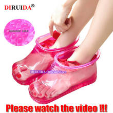 1 Pair Foot Bath Massage Boot Household Relaxation Slipper Shoes Feet Care Hot Compress Foot Soak Theorapy Massage Acupoint 2024 - buy cheap