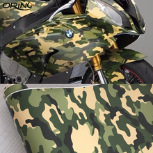 50cmx300cm Adhesive Green Camouflage Vinyl Film Jungle Camo Car Wrap Foil with Air Release Scooter Motorcycle Decal Sticker 2024 - buy cheap