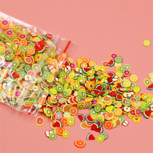 Dijes de tobogán de rodajas de fruta para suministros de Slime Kit de lisas esponjosas de polímero de fruta accesorios de limo de arcilla para niños 2024 - compra barato