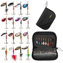iLure 16pcs/bag Fishing Lure Metal Lure Kit Sequins Spoon Set Bass Lure Fishing Tackle Bag 2024 - buy cheap