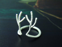 wholesale Antler Ring Woodland Adjustable Ring Reindeer Staghorn Jewelry Open Knuckle Ring-12Pcs/Lot(3 Colors Free Collocation) 2024 - buy cheap