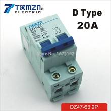 2P 20A D type 240V/415V 50HZ/60HZ Circuit breaker MCB safety breaker 2024 - buy cheap
