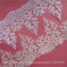 Delicate 9Meters 17cm Ivor, White Fabric Flower Venise Venice Lace Trim Applique Sewing Craft for Wedding Dec. LW0026 2024 - buy cheap