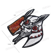 Parches bordados de soldado maestro samurái japonés, insignias, emblema, 9x8,3 CM, accesorio táctico de gancho y bucle 2024 - compra barato