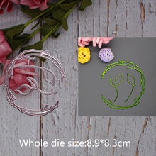 hollow out lace cricle grass Metal steel frames Cutting Dies DIY Scrap booking Photo Album Embossing paper Cards8.9*8.3cm 2024 - buy cheap