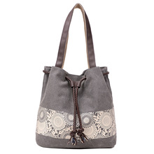 Bucket Bag Floral Handbag Beach Handbags Female Canvas Shoulder Bags for women 2021 Totes Famous Brand women bag Bolsa Feminina 2024 - buy cheap