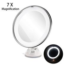 RUIMIO Magnifying Makeup Mirror Cosmetic LED Locking Suction Cup Bright Diffused Light 360 Degree Rotating Cosmetic Makeup 2024 - buy cheap