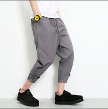 Hot Men Summer New Casual Fashion Harem Pants Loose Ankle Length Trousers Turnip Trousers Hairstylist Costumes Plus Size Pants 2024 - buy cheap