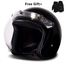 HOT SELL Free shipping BYE Open-Face Motorcycle Helmet ( Gloss/gloss White/Black/Red, Large) 2024 - buy cheap