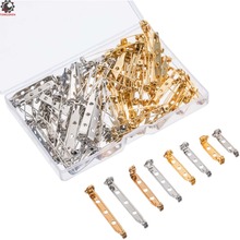 100Pcs Bar Pins Brooch Pin Backs Safety Clasp Length Safety Pins Brooch Settings Blank Base for Making Wedding Bouquet Brooch 2024 - buy cheap