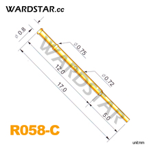 100pcs R058-C Length 17mm Spring Test Probes Receptacle 2024 - buy cheap