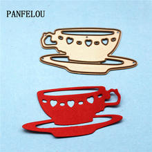 PANFELOU artesanía de Metal delicado tazas de café de papel de corte muere para Scrapbooking/DIY de la boda tarjetas de Halloween 2024 - compra barato