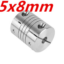 Frete grátis 5x8mm cnc motor maxila eixo acoplador 5mm a 8mm acoplamento flexível od 20x25mm 2024 - compre barato