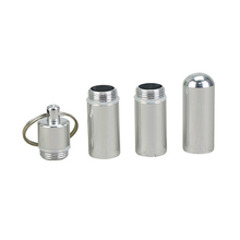 Portable Mini Pill Bottle Keychain Aluminum Container Waterproof Travel Medicine Holder Case Keyring EK-New 2024 - buy cheap
