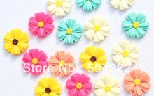 Set of 50pcs Daisy Sunflowers Cabochons (30mm) mixed Cell phone decor, hair accessory supply, embellishment, DIY 2024 - buy cheap