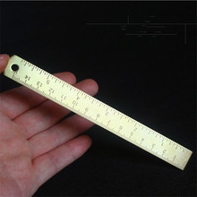 1PC Portable Brass Ruler Straightedge Accurate Measurement 15CM Scale Ruler Measuring Tool EDC Outdoor Pocket Tool 2024 - buy cheap