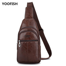 YOOFISH Hot Sale New classic PU men's chest bag cross body bag outdoor leisure single shoulder bag Free Shipping XZ-095. 2024 - buy cheap