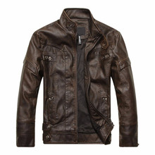 Outono quente e inverno jaquetas masculinas de couro do plutônio da motocicleta jaqueta cor sólida à prova de vento casaco M-4XL 2024 - compre barato
