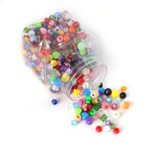 Assorted Colors Assorted Sizes Acrylic Spacer Ball Round Beads 300 grams/set Plastic Bead kit Jewelry Beads for DIY Handcraft 2024 - buy cheap