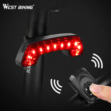 WEST BIKING-luces traseras de advertencia para bicicleta, luz inteligente inalámbrica con Control remoto, para ciclismo de montaña 2024 - compra barato