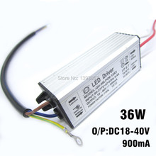 1pcs/lot  6-12x3W DC18-40V 900mA 220V LED Driver 18w 30w 36w Power Supply IP67 Waterproof Constant Current Driver For FloodLight 2024 - buy cheap